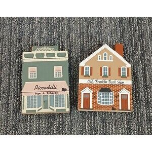 Cats Meow Series 2 Houses, Piccadilly And Old Franklin Book Shop